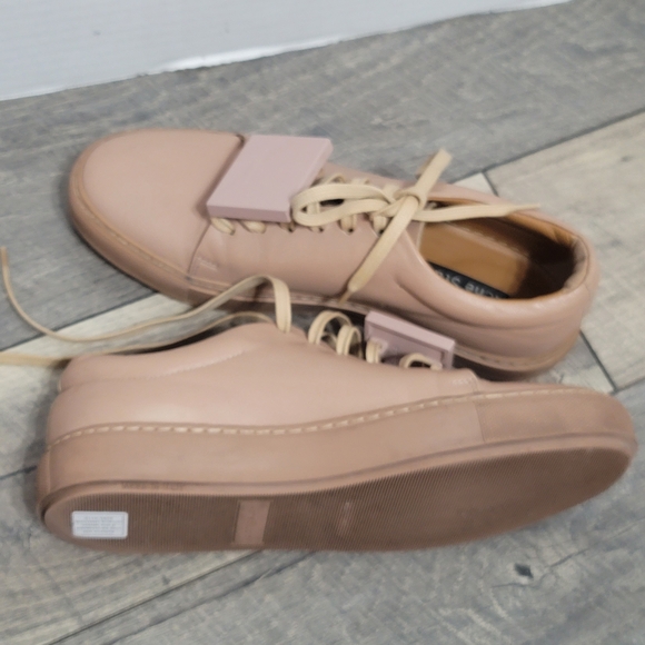 Acne Studios Face Adriana Women's Sneaker Leather Trainers Streetwear Dusty Pink - Picture 11 of 16